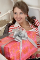 Pretty teen Kira was