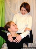 Russian teen redhead lesbians kissing