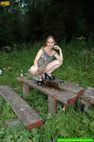 Sexy girl pees