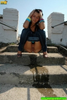 Hot chick pees