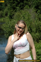 Pissing in the park pond