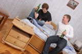 Two boys were drinking
