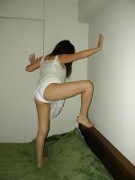 Sexy girl in home