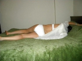 Sexy girl in home