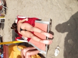 Feet caught