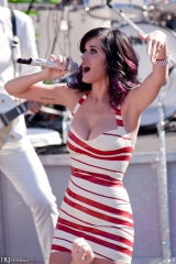 Katy Perry striped dress