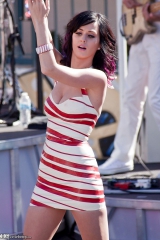 Katy Perry striped dress