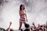 Katy Perry striped dress