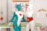 Sexy latex nurses