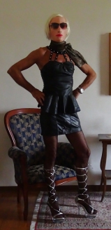 Sexy trasparent high heels sandals