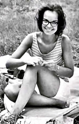 Lady J in a field