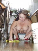 Mature cleaning lady 2