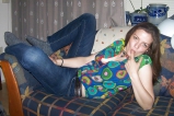 Young girl shows her extreme hariy pussy - N. C.