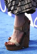 Veiny feet in high heels