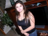 Cute Chubby Babe Spreads Pimpled Ass 