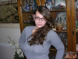 Glasses Wearing Brunette Spreads Ass 