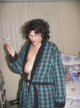 mom of 2 lusy fay in robe