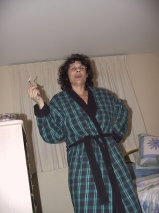 mom of 2 lusy fay in robe