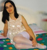 my Caterina white stocking