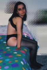 I Caterina in black stockings