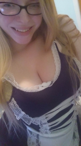 Teen blonde gets her knockers out - english busty girl share