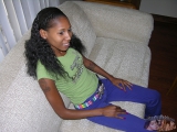 Black Girl Shows Asshole
