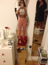 Naked iphone selfies - teen tries out her latest phone