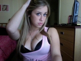 Blonde teen webcam snaps - Sexy lass with big natural jugs