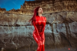 Bianca Baeuchamp Latex red 2