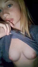 Cute skinny teen selfies - amateur selfshot blonde girl