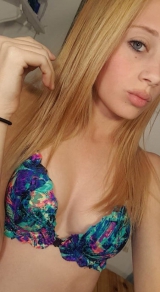 Cute skinny teen selfies - amateur selfshot blonde girl
