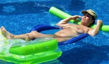 Pig in pool
