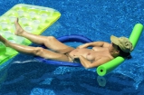 Pig in pool