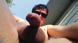 Nude in my back yard