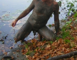 A boy with a dirty ass