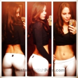 Fit teen with a very tight body - after the gym nude selfies