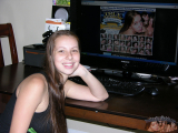 Sexy Brunette Amateur Modeling Nude And Masturbating Pussy