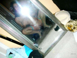 A girl with big breasts decided to take a picture of herself