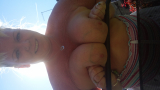 Cum on blonde tits