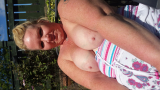 Cum on blonde tits