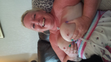 Cum on blonde tits