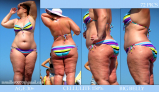 BBW and SSBBW beach voyeur (My work)