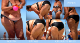BBW and SSBBW beach voyeur (My work)