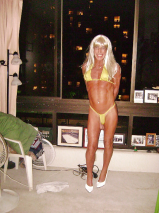Yellow string bikini