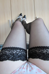 first gallery - black stockings