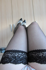 first gallery - black stockings