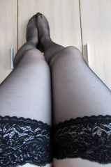 first gallery - black stockings