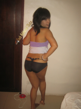 Thai teen showing ass and small tits