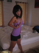Thai teen showing ass and small tits
