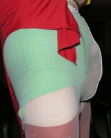in pantyhose
